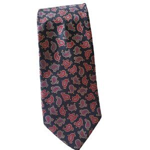 100% silk  Hand Made In Italy Neck Tie Paisley Print